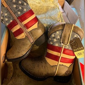 NWT: Roper Toddler Cowboy Boots - American Flag